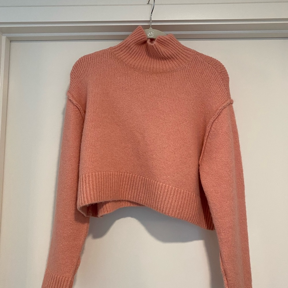 Zara Pink Turtleneck Sweater